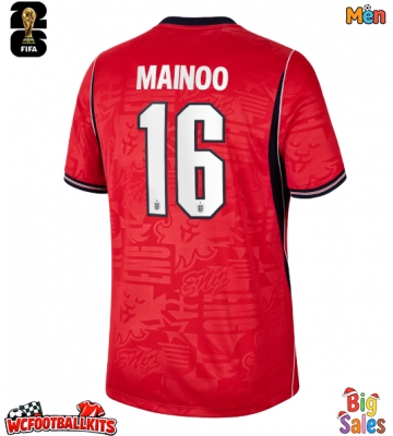 England Kobbie Mainoo #16 Replica Away Stadium Shirt World Cup 2026 Short Sleeve